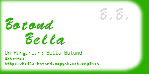 botond bella business card